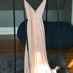 Blush Pink Chiffon Dress